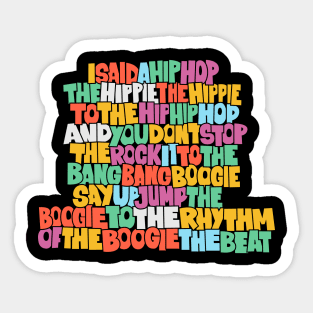 Rapper's Delight - Graffiti Grooves of Oldschool Hip Hop Sticker